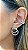 Piercing Fake Cravejado Zircônias Brancas - Imagem 2