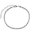 Pulseira Trançada Ródio Branco - Imagem 1