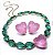 Choker Gota e Coração Pink Light - Imagem 2