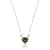 Colar Coração Olive Cravejado Ródio Branco - Imagem 1