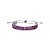 Pulseira Riviera Tripla Rubi Regulável Ródio Branco - Imagem 1