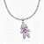Colar Riviera com Pingente de Menina Ródio Branco - Imagem 1
