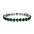 Pulseira Luxo Corações Esmeralda - Imagem 1