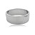 Bracelete Maxi Liso Redondo Ródio Branco - Imagem 1