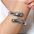 Bracelete Articulado Curvo Ródio Branco - Imagem 2