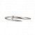 Bracelete Inspiração Cartier Prego Ródio Branco - Imagem 1