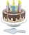 Bolo Fatiado de Chocolate e Aniversário NewArt - Imagem 1