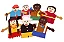 Fantoches Inclusão Social 7 Personagens Carlu Brinquedos - Imagem 1
