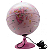 GLOBO 25 CM PINK ZOO PORTUGUS, COM LUZ, DESMONT - Imagem 1