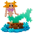 Plus-Plus Tubo 100pcs  Pequena Sereia - Imagem 2