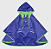 Capa De Chuva Lisa Azul Neon TAM: G - Imagem 1