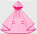 Capa De Chuva Lisa Rosa Claro TAM: G - Imagem 1