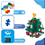 PlusPlus Tubo Pinheiro de Natal 100pcs Brinquedo Montar - Imagem 4