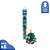 PlusPlus Tubo Pinheiro de Natal 100pcs Brinquedo Montar - Imagem 1