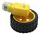 Kit Motor Dc 3-6V + Roda 68mm para Robótica - Imagem 1