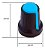 Knob Potenciômetro Eixo Estriado 6Mm Azul - 10 Peças - Imagem 6