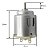 Mini Motor Dc Re-140Ra-18100 1.5V-3V 21*25Mm - 100 Peças - Imagem 5