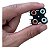 Tomada Conector RCA 2x2 AV4-8,4-7 Painel Vermelho e Branco kit 5 Peças - Imagem 2