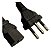 Cabo De Força Tripolar Alimentação 10A 250V 3X0,50MM 1,50 Metros - Imagem 3