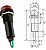 Sinaleiro Led Olho De Boi XD8-2 12V Para Painel Vermelho - Kit 10 Peças - Imagem 2