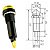 Sinaleiro Led Olho De Boi XD8-2 24V Para Painel Amarelo - Kit 10 Peças - Imagem 2