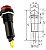 Sinaleiro Led Olho De Boi XD8-2 24V Para Painel Vermelho - Kit 10 Peças - Imagem 2