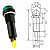 Sinaleiro Led Olho De Boi XD8-2 24V Para Painel Verde - Kit 10 Peças - Imagem 2