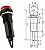 Sinaleiro Led Olho De Boi XD8-2 110V Para Painel Vermelho - Kit 10 Peças - Imagem 2