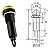 Sinaleiro Led Olho De Boi XD8-2 110V Para Painel Amarelo - Kit 10 Peças - Imagem 2