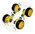 Kit Chassi 4WD Acrílico Robô Carrinho 4 Rodas Compatível Arduino Robótica - Imagem 7