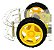 Kit Chassi 4WD Acrílico Robô Carrinho 4 Rodas Compatível Arduino Robótica - Imagem 3