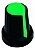 Knob Potenciômetro Eixo Estriado 6mm 481 - 10 Peças Verde - Imagem 5