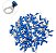 100 Terminal Pre Isolado Olhal 2,5mm Azul Rv2-5 12/10awg - Imagem 1