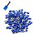 Terminal Tubular Ilhós Pré Isolado 1,5mm Azul E-1508 Kit 100 Peças - Imagem 1