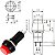 Kit 10 Chave Botão Push Button Pbs-11b Vermelha Sem Trava - Imagem 3