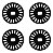 Disco Encoder 20 Dentes Carrinho Chassi Para Arduino Kit 4 Peças - Imagem 1