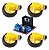 Kit Motor Dc E Roda 68mm Amarelo + Módulo Driver Ponte H L298n Para Arduino - Imagem 1
