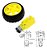 Kit Motor Dc E Roda 68mm Amarelo + Módulo Driver Ponte H L298n Para Arduino - Imagem 3