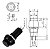 Chave Botão Push Button Pbs-11a Preto Com Trava Kit 10 Peças - Imagem 3