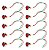 Kit 10 Lâmpada Sinaleiro Olho De Boi Xd10-7 12V - Vermelho - Imagem 1