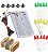 Kit Protoboard 400 Pontos + 100 Resistores 15 Leds 5 Botôes 65 Jumpers Arduino Raspberry Pi - Imagem 1