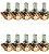 Kit 10 Potenciômetro Rotativo Com Chave Wh160-b 200k L16 3 Terminais - Imagem 1
