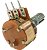 Kit 10 Potenciômetro Rotativo Com Chave Wh160-b 200k L16 3 Terminais - Imagem 3