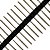 Kit 10 Barra De Pinos Conector 1x40x20 180 Graus 2.54mm 2 Lados - Imagem 3