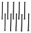 Kit 10 Barra Conector De Pinos Macho 1x40x14,5 - 2,54mm 90° Graus - Imagem 1