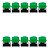 Chave Botão Táctil 12x12x7,3mm Capa Verde Para Arduino Kit 10 Peças - Imagem 1