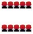 Chave Botão Táctil 12x12x7,3mm Capa Vermelho Para Arduino Kit 10 Peças - Imagem 1