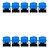 Kit 10 Chave Táctil 12x12x7,3mm Capa Vermelho Para Arduino  Azul - Imagem 1