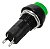 Chave Botão Push Button Pbs-11a Verde Sem Trava Kit 10 Peças - Verde - Imagem 3