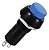 Kit 10 Chave Botão Push Button Pbs-11b Azul Sem Trava Azul - Imagem 3